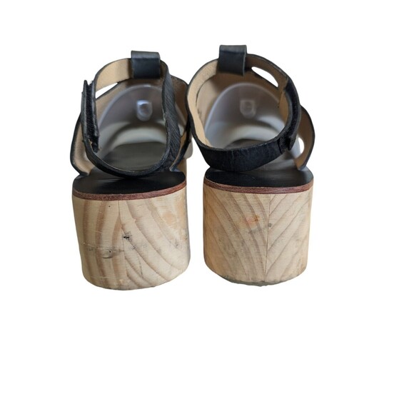 Koolaburra Santa Barbara Wood Platform Brown Leather Sandal -Size 9 - Picture 5 of 6